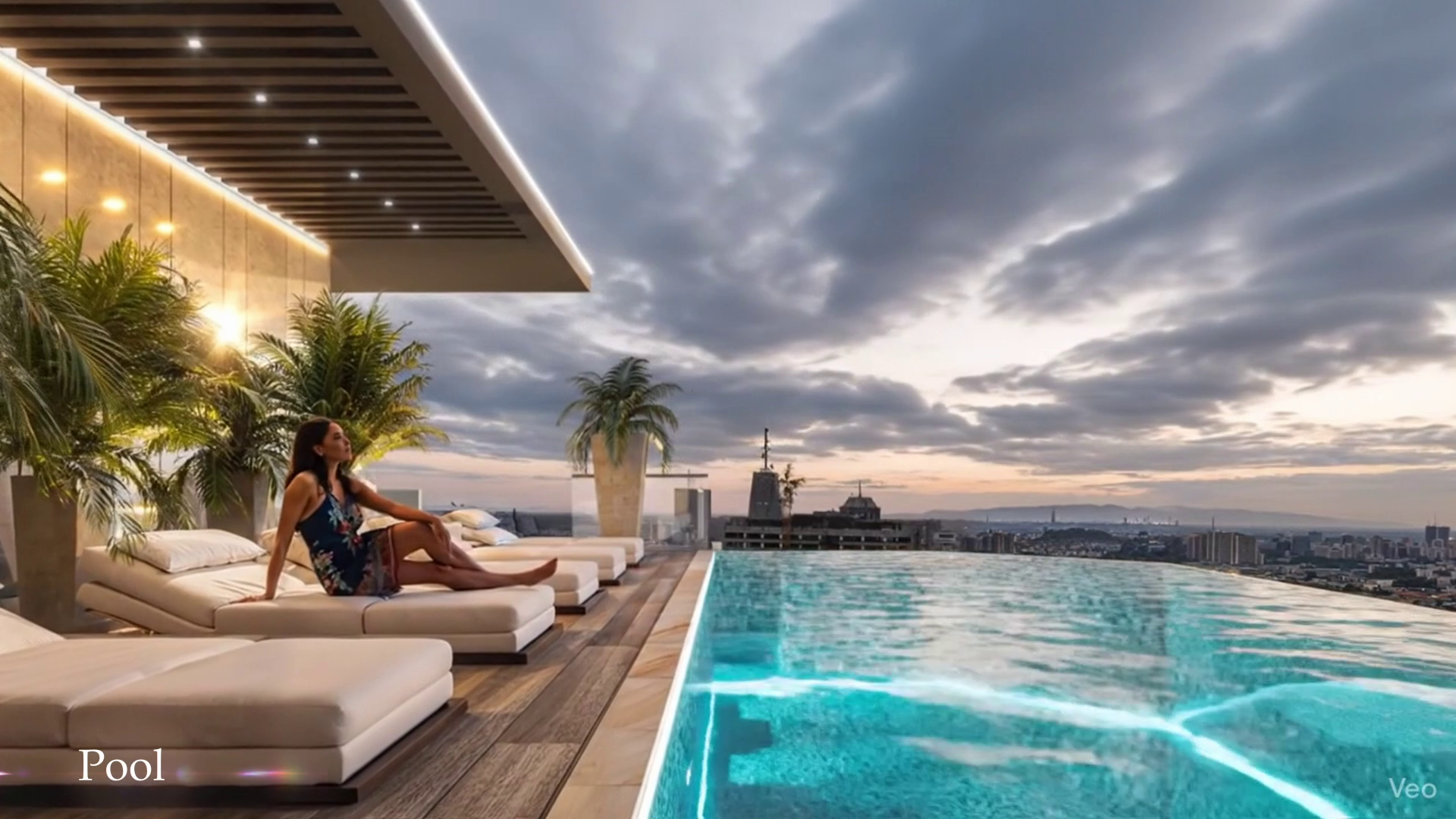 Pool & lounge area
